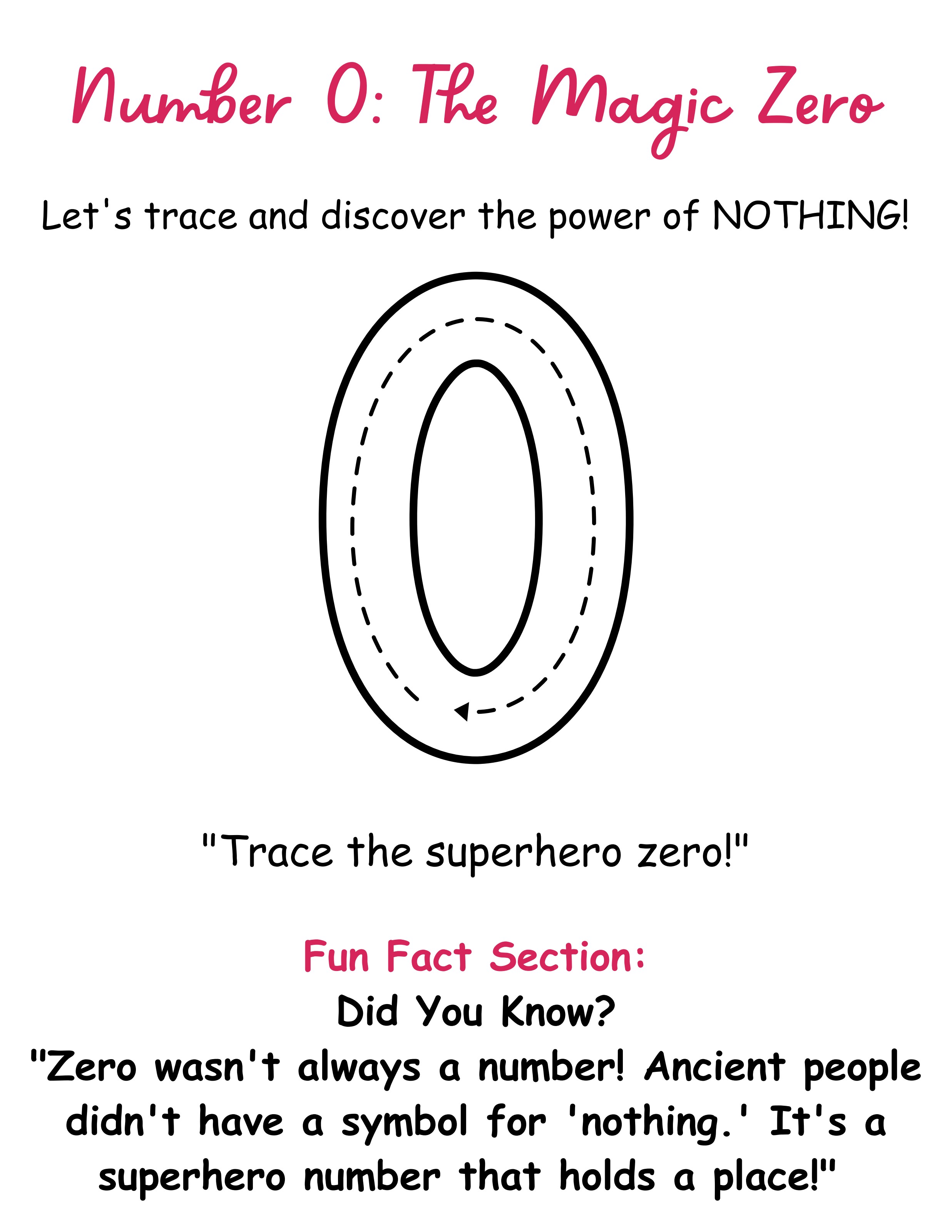 Number Tracing & Recognition worksheet preview